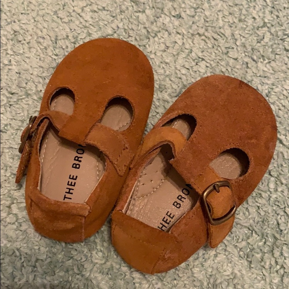Moccasins with t-strap